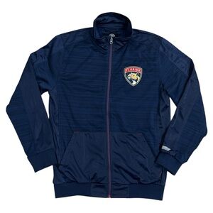 GIII Sports NHL Florida Panthers Full-Zip Track Jacket Mens Large in Navy